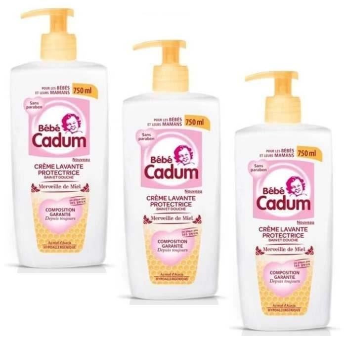 Lot De 3 Gels Douche Cadum Au Miel - 400ml Chaque, Peau Normale, Douceur