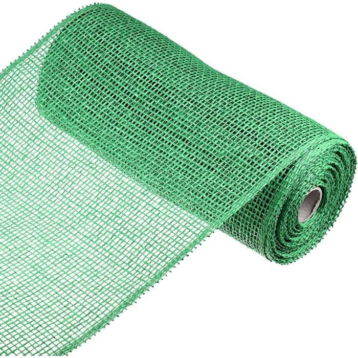 Rouleau Maille Toile De Jute Poly 10 Pouces X 10 Yards - Couleur Orange Vif, Pour Déco Et Couronnes