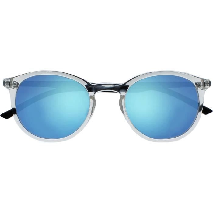 Lunettes De Lecture Anti-lumière Bleue OPULIZE – Monture Ronde écaille Marron, Branches Bleues, Puissance +3.50