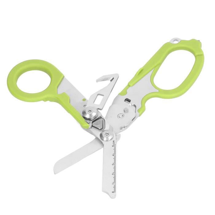 Ciseaux Pliants De Poche En Acier Inoxydable - Longueur Dépliée 11,7 Cm - Compact Et Sécurisé - Pour Voyage, Couture, Urgences