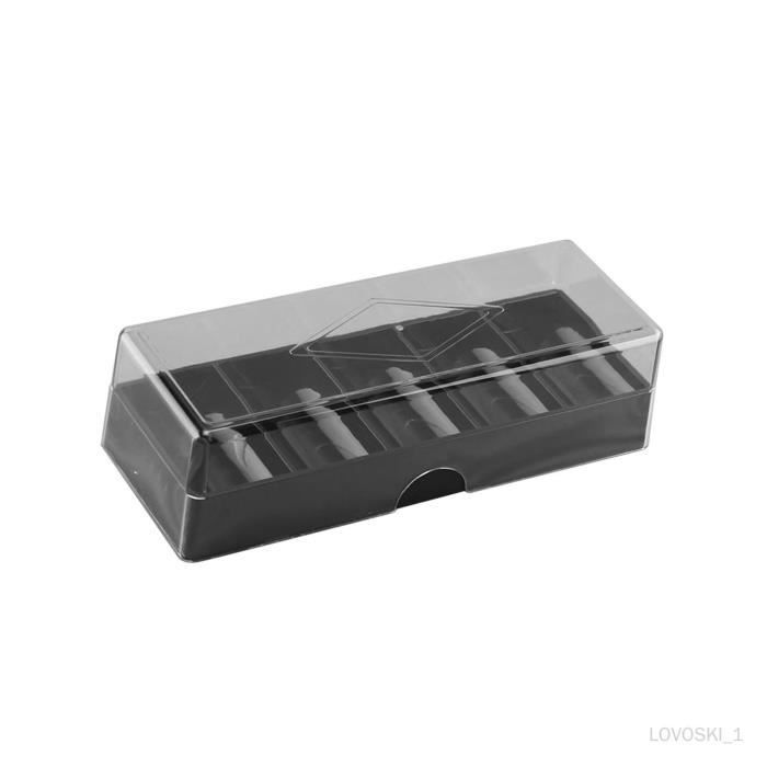 Rack à Jetons De Poker En Acrylique Transparent - 5 Bols Avec Couvercle Pour 100 Jetons - Rangement Organisé - 10