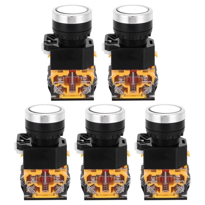 Interrupteur à bouton-poussoir - DUOKON - 22 mm - 5 pièces - Tension ...