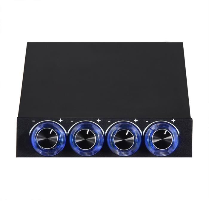 Contrôleur De Vitesse Ventilateur PC VHM-802 - 12V, 4 Fils, Plage 8-18V, Pour Refroidissement Ordinateur - 12