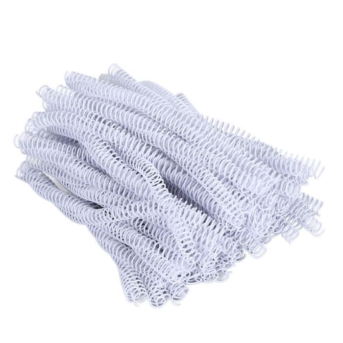 Peignes De Reliure Métal Double Boucle 11mm - 20 Pièces - Capacité 70 Feuilles - Pas 3:1 - Noir