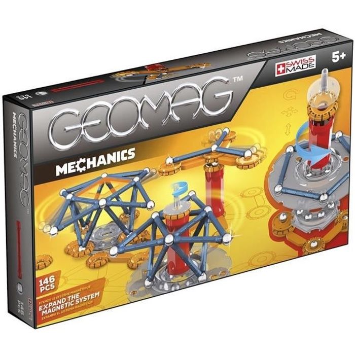 GEOMAG MECHANICS Jeu de Construction Magnétique 146 pcs