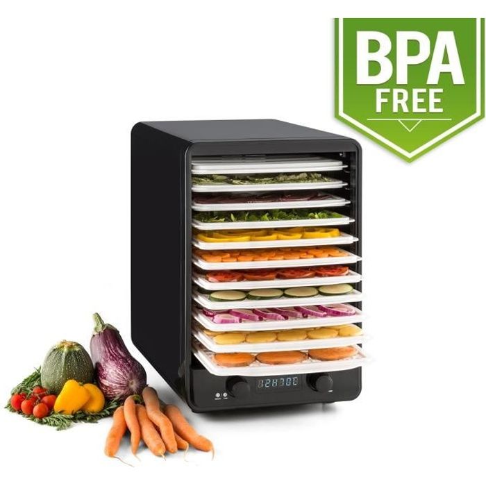 Déshydrateur alimentaire Fruits-légumes sans BPA Séchoir à viande Réglable 630W