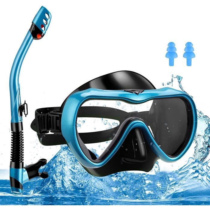 Masque Et Tuba Enfants Anti-buée - Snorkeling Verre Trempé - 4-16 Ans - Sécurisé
