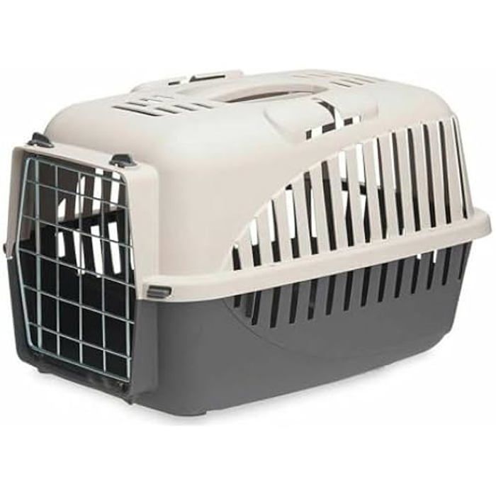 Comparer les prix de Cage de Transport 46,5 x 32 x 32 cm Gris Anthracite (12 Unités)
