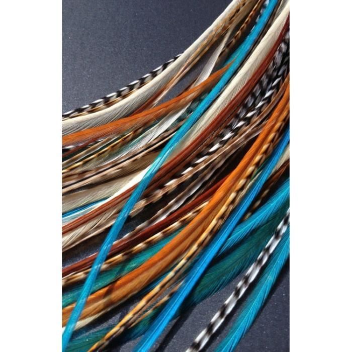 LOT 10 extensions plumes cheveux XL100 Naturel... Cdiscount Au quotidien