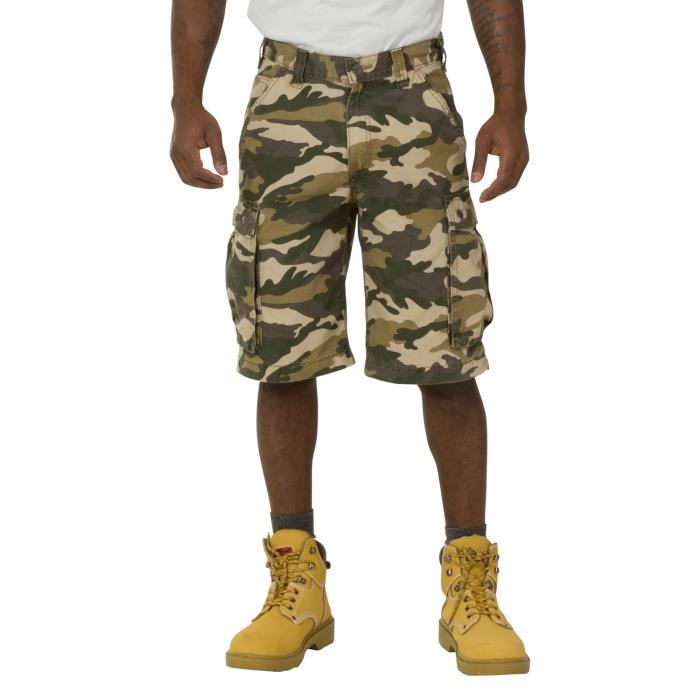 Carhartt Camo Shorts de Cargo - Kaki 
