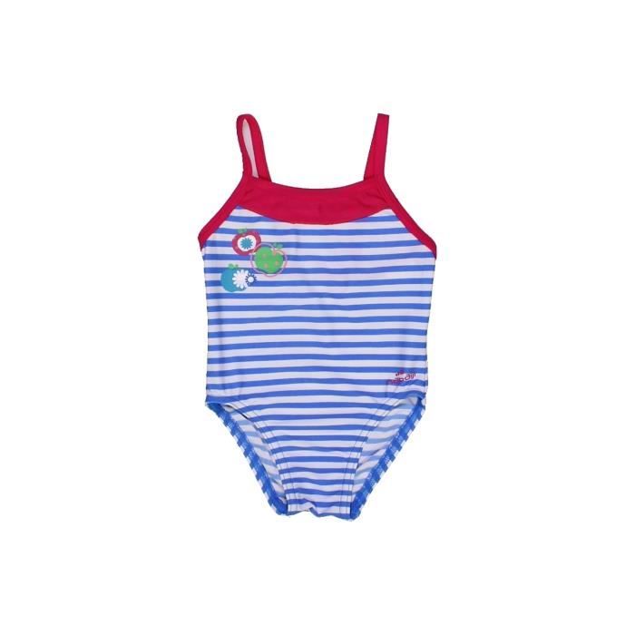 Maillot De Bain Bebe Fille Nabaiji 18 Mois Bleu Ete Blanc Cdiscount Pret A Porter