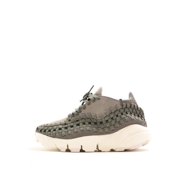 Basket Nike Air Footscape Woven NIKE Femme Gris Lacets Cuir Gris Cdiscount Chaussures