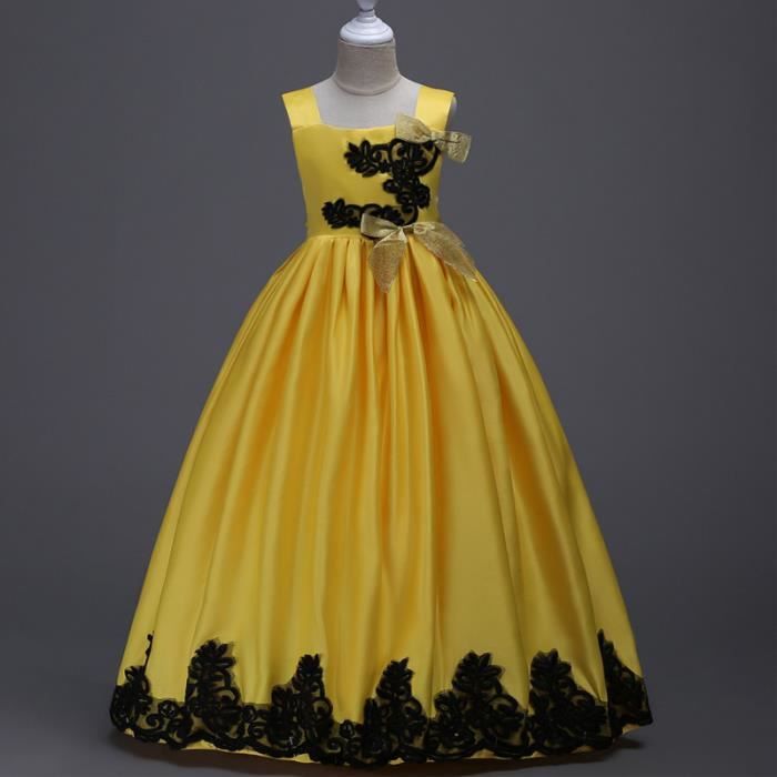 robe de princesse jaune