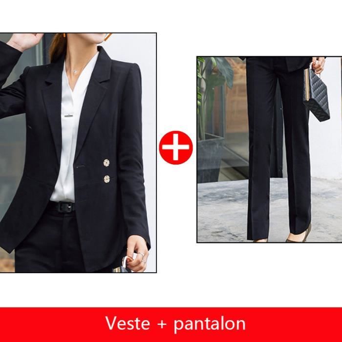 Costume Femme de marque Costume de mode slim travail d'interview Costume Affaires Costume de 