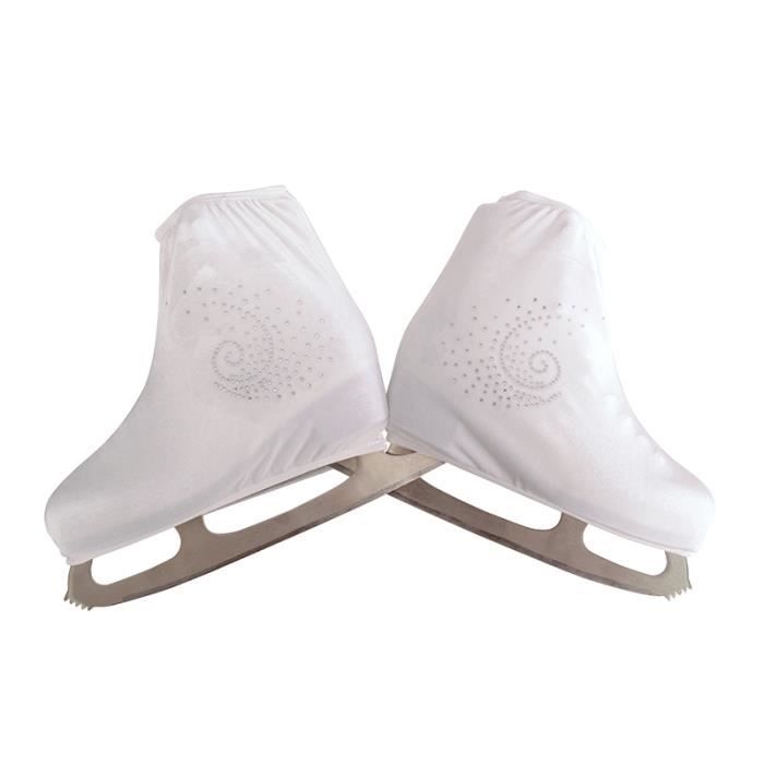 Xmart Protège-Patins à Glace Élastiques En Microfibre – Taille L, Noir – Protection Anti-Rouille Pour Toutes Lames