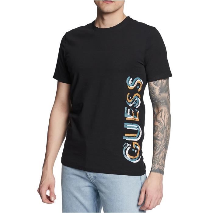 T - shirt à logo vertical - Guess jeans - Homme