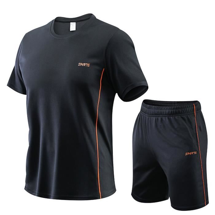 Short De Sport Homme Danfiki 2 En 1 - Avec Doublure Compression | Respirant Et Léger | Poches Multiples | Fitness, Course, Gym