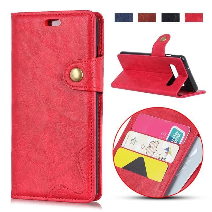 Housse Compatible Avec Samsung Galaxy S10 Plus Coque Miroir Flip Ultra Cuir Portefeuille Vue claire Protection corporelle int/égrale Dur Couverture