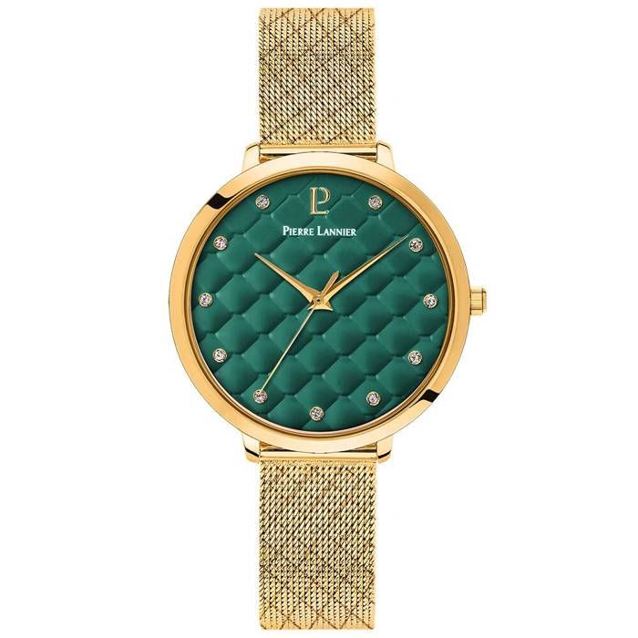 Quartz Femme GRACE Doré Cadran Vert Bracelet Acier milanais Doré 14M Quartz Femme GRACE Doré Cadran Vert Bracelet Acier milanais Doré 14M