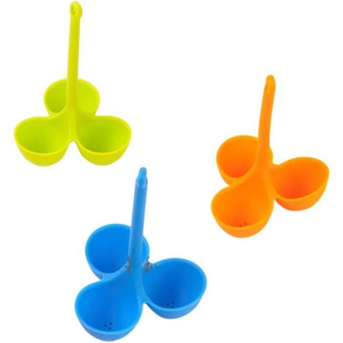 6 Coquetiers En Silicone - Supports Pour Œufs à La Coque - Accessoire Petit Déjeuner, Brunch - Pratique Et Coloré