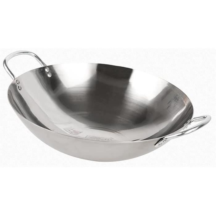 Support Wok Acier Inoxydable Pour Plaque Cuisson - Adaptable ø20cm - Pour Barbecue, Plancha, Plaque Chauffante