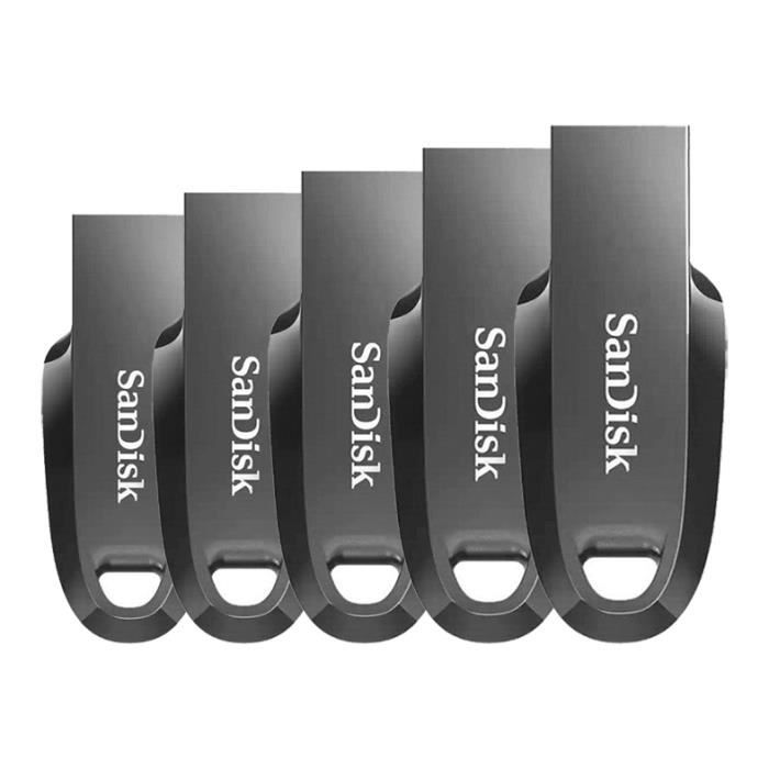 5 x Clé USB SanDisk Ultra Curve USB 3.2 Gen1 100MB/ SDCZ550 032G G46 Flash Drive paquet de cinq - vue 2