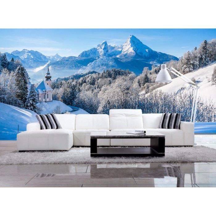 Télécharger gratuitement Images Papier Peint Mural Photo 3d Paysage De Montagne Enneige Papier dernière par