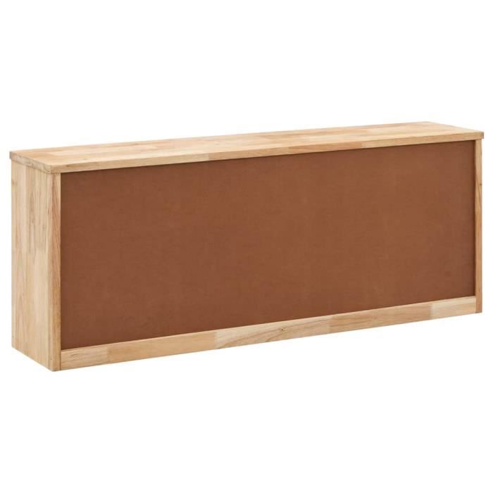 Banc de rangement - SURENHAP - LIU3012 - Bois massif de noyer - 94x20x38cm - 2 compartiments