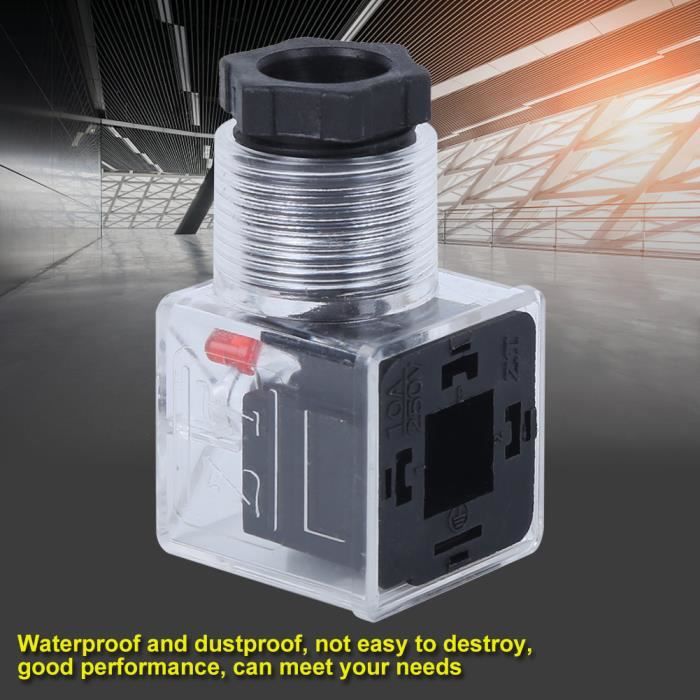 Lot De 5 Fiches D'électrovanne 24V Avec LED - Connecteur Bobine Universel, Fixation Vis, IP65
