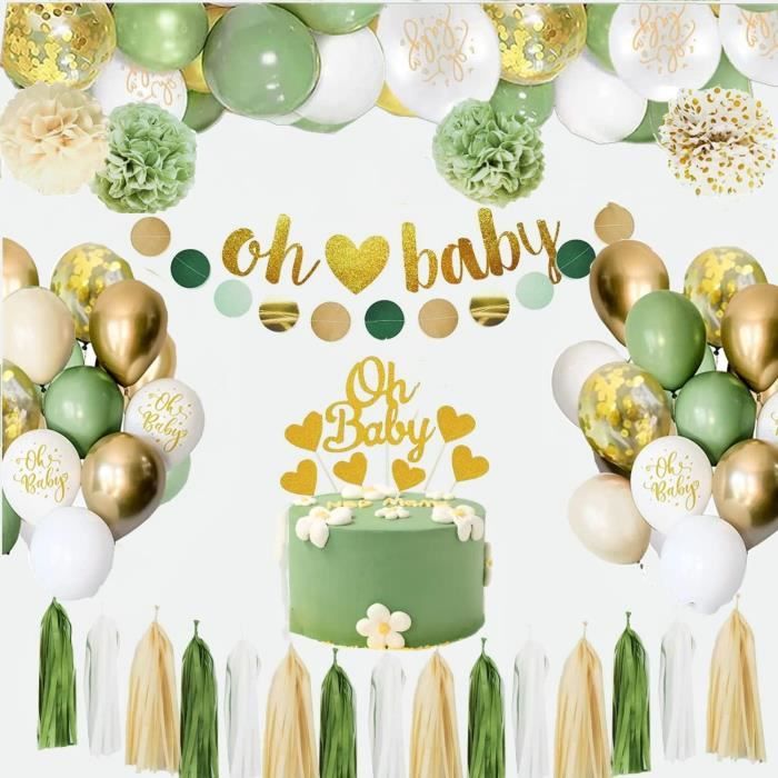 Kit Déco Anniversaire 10 Ans – Argent : Ballons, Bannière, Guirlande, Déco Gâteau – Pour Fête Garçon Ou Fille