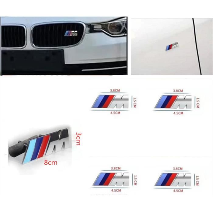 Autocollant Centre Roue BMW 58 Mm – Noir, Argent, Blanc, Bleu – Compatible Séries E30, E36, E34, E39, E32, Z3 – En ABS