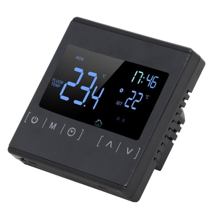 ETO- Thermostat numérique Thermostat intelligent programmable numérique grand écran tactile