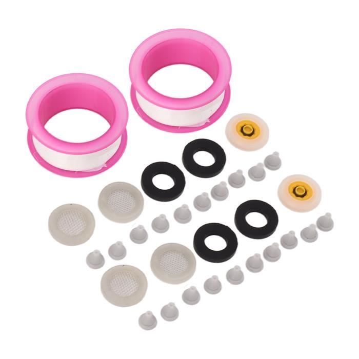 NICENEEDED Lot de 100 buses de rechange pour pommeau de douche, buse d' arrosage en silicone, trou de pulvérisation pour pommeau de douche, embouts ronds universels pour démonter et laver les granulés