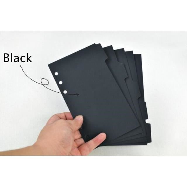 CARNET DE NOTES,white-A5--Cahier à Feuilles Mobiles Blanches A5 A6 A7