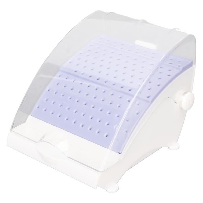 Support Dentaire Bleu Avec 120 Trous - Pour Rangement Et Stérilisation Des Instruments En Boîte