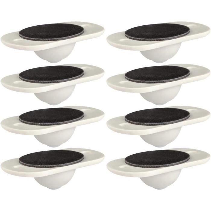 20 Pièces Roulettes À Billes Auto-Adhésif Avec 2 Trous De Fixation Pour Meubles Et Materiel De Transport Blanc 97097097