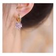 3 paires lymphatique magnétothérapie germanium boucles d’oreilles, ’oreilles eau rose diamant perle pendentif bijoux, femme fille-1