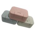 3 pièces boîte à savon à portable porte-savon pratique pour voyage à la maison   DISTRIBUTEUR DE SAVON-1