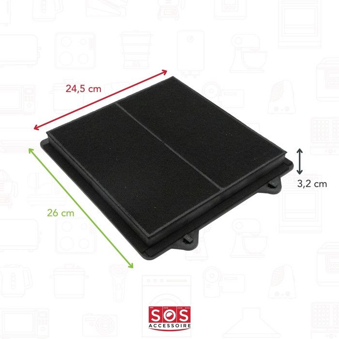 Point Filtre® - Filtre à Charbon Actif pour Hotte de Cuisine Bosch DHZ5166
