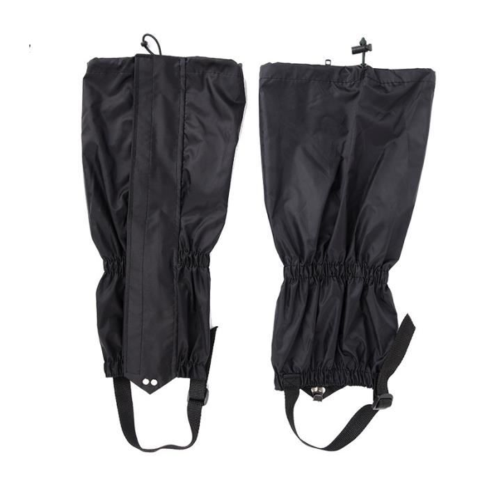 Guêtres Imperméables MFH Tactique - Armée, Bushcraft, Randonnée Hiver - Noir - Taille Unique