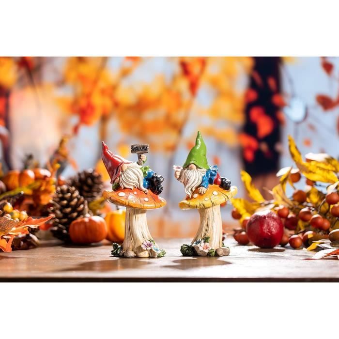 Mini figurines de fées, figurines de jardin, mini figurine de jardin, décoration d'extérieur, résines miniatures, accessoires de jardin miniatures
