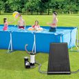 HENGMEI Chauffage de piscine,Panneau solaire,111,5x66cm,Chauffage solaire pour piscine,Pour eau chaude,douche de jardin,piscine-2