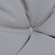 1671Luxueux Magnifique|Coussin gris pour balancelle 120 cm-2