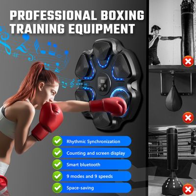Machine De Boxe Musicale Bluetooth - 11 Modes, 9 Vitesses, Gants Inclus - Pour Fitness, Entraînement, Enfants Et Adultes