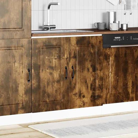 Meuble bas pour évier Kalmar chêne artisanal bois ingénierie Meuble bas pour évier Kalmar chêne artisanal bois ingénierie
