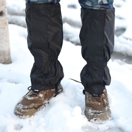 Guetre Ski YRTUOP Guêtres Pour Randonnée Pédestre - Ajustable Et Respirant - 1 Paire De Guêtres Pour Bottes De Randonnée,Pour Course À Pied, Désert, Camping, Pêche, Voyage, Alpinisme, Plein Air Et Chasse