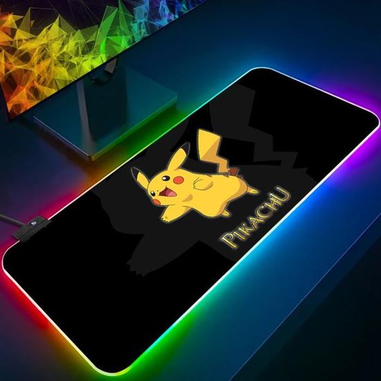 Tapis de souris Pokemon Charmander RGB pour PC Gamer, tapis de
