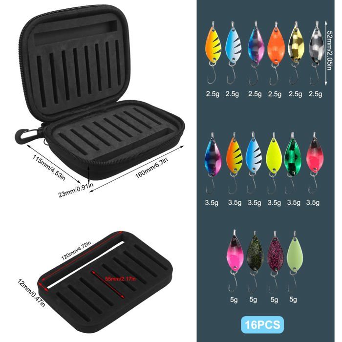 Lot De 4 Leurres De Pêche Métal - Cuillères Toupie Pour Truite Et Bass - 11g à 18g
