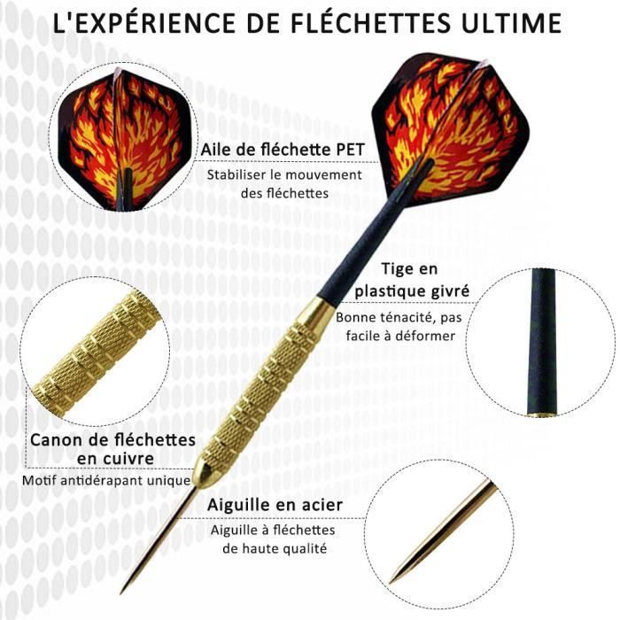 3 Fléchettes Soft Tip 21g Professionnelles - Tiges Aluminium - Pour Jeu Électronique - Avec Étui