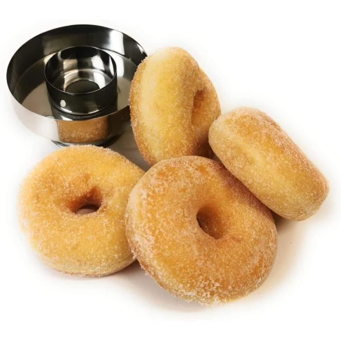 Emporte-pièce en forme de donut - En acier inoxydable - Diamètre : 8 cm -  Pour découper facilement des beignets[1387] - Cdiscount Maison